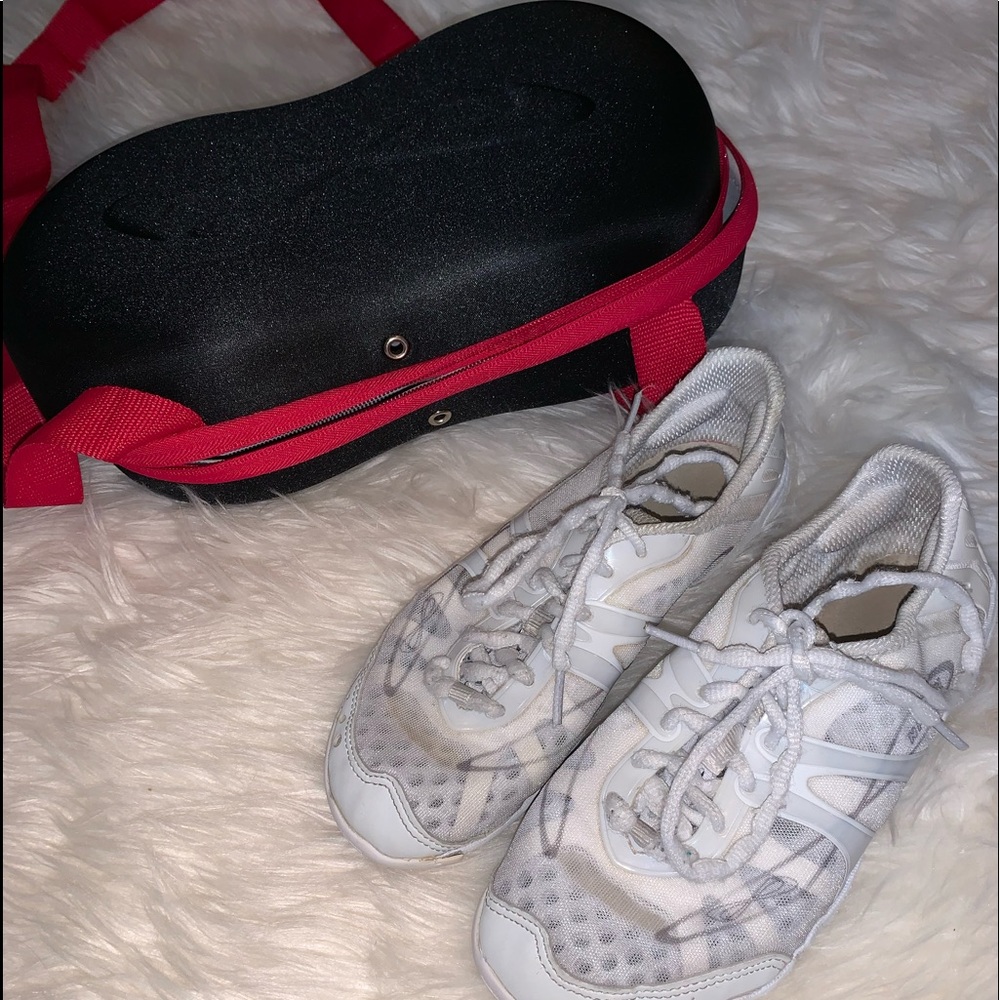 White nfinity cheer shoes